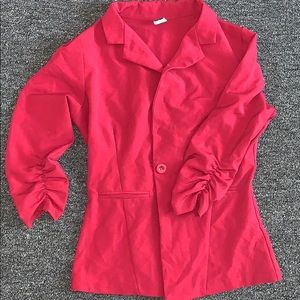 Blazer with quarter sleeves